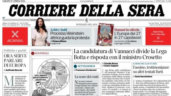 Corriere della Sera: "Juve, Allegri sorride e punta al