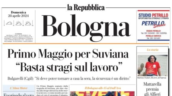 La Repubblica (ed. Bologna): "Rossoblù contro l