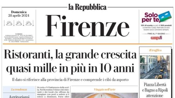 La Repubblica (ed. Firenze): "Fiorentina credici, per l