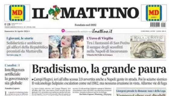 Napoli, Il Mattino titola: "Calzona, l