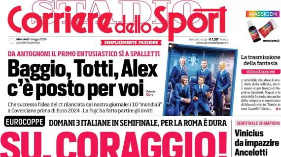 Il Corriere dello Sport apre sulla Roma in vista dell