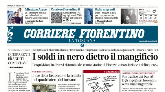 Il Corriere Fiorentino: “Viola, iniziata la missione Atene. Corsi conferma Nicola a Empoli”