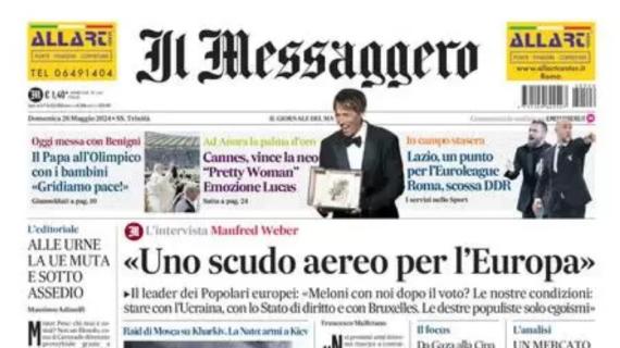 Il Messaggero titola: "Lazio, un punto per l