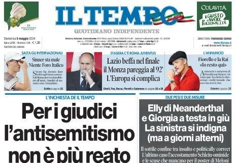 Il Tempo: "Lazio, beffa nel finale. Il Monza pareggia al 92