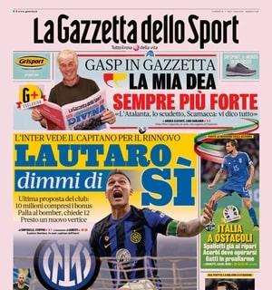 La Gazzetta dello Sport titola: "Lautaro, dimmi di sì. L