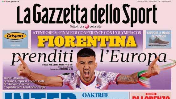 La Gazzetta dello Sport in apertura dopo gli incontri con Oaktree: "Inter, avanti tutti"