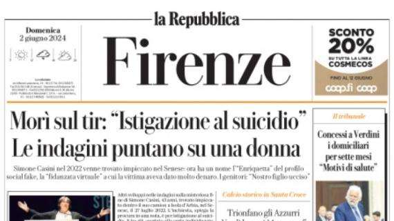 La Repubblica-Firenze: "Fiorentina, blitz in città di Palladino. Commisso nega la vendita"