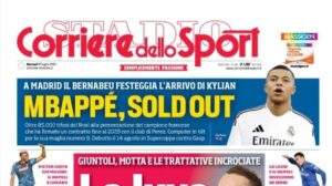 Il Corriere dello Sport apre sul mercato estivo bianconero: "La Juve si fa in 4"