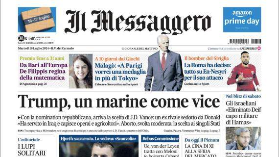 Il Messaggero titola sulle mosse della Roma: "Tutto su En-Nesyri per il suo attacco"