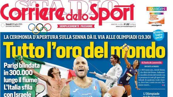 Koop-Todibo-Sancho, Il Corriere dello Sport apre: "Il Triplete di Thiago Motta alla Juve"