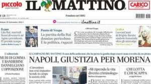 Il Mattino in prima pagina sul rendimento realizzativo del Napoli: "Conte, dieci bomber per te"