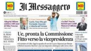 Il Messaggero: "Lazio, Taty-Dia gol. Formula vincente e vittoria sul Verona"