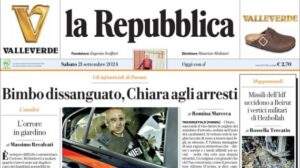 La Repubblica in prima pagina: "Agnelli, sequestro di 74,8 milioni. I legali: