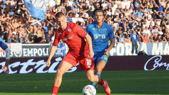 Tanta intensità ma poche occasioni nitide: il primo tempo tra Empoli e Fiorentina finisce 0-0