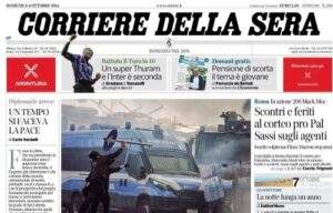 Il Corriere della Sera dopo il sabato di Serie A: "Un super Thuram e l