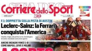 Corriere dello Sport in apertura sulla vittoria dell