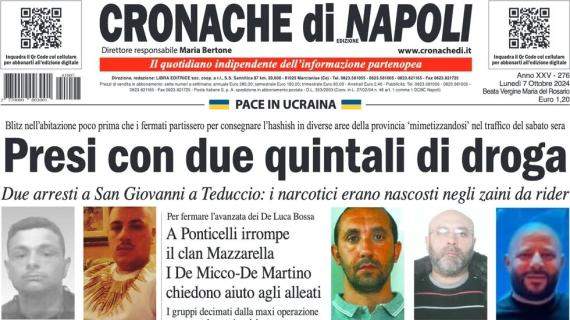 Cronache di Napoli intitola: "Autunno chiave scudetto, scontri diretti in vista"