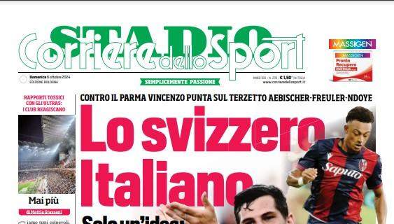 Il Corriere dello Sport-Stadio su Bologna-Parma: "Lo svizzero Italiano"