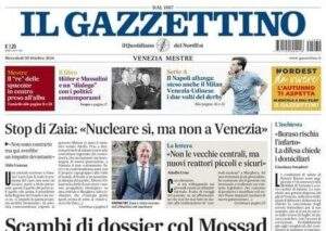 Il Gazzettino in prima pagina sugli azzurri: "Il Napoli allunga: steso anche il Milan"