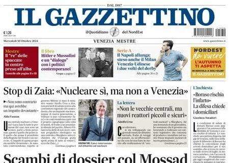 Il Gazzettino in prima pagina sugli azzurri: "Il Napoli allunga: steso anche il Milan"