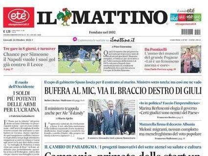 Il Mattino: "Chance per Simeone: il Napoli vuole i suoi gol già contro il Lecce"