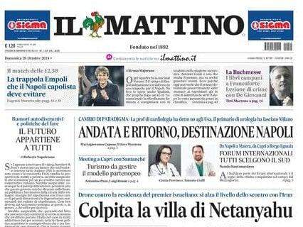 Il Mattino titola così: "La trappola Empoli, che il Napoli capolista deve evitare"