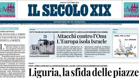 Il Secolo XIX in prima pagina: "Ekhator firma. Il Genoa blinda il suo gioiellino"