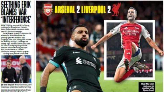 Le aperture inglesi - Pari tra Arsenal e Liverpool: il City festeggia e vola in vetta