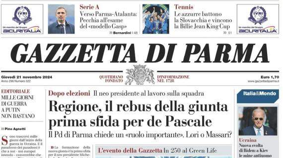 Atalanta al Tardini, la Gazzetta di Parma apre: "Pecchia all