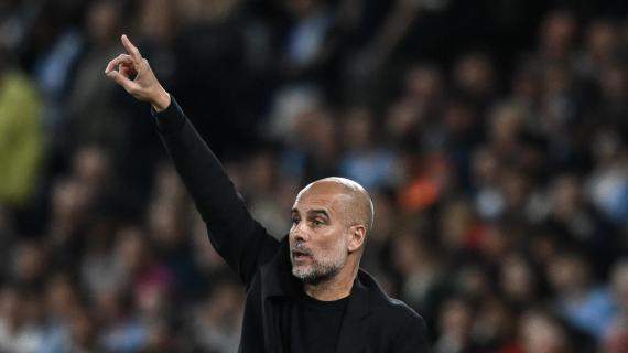 Blackout City, Guardiola distressed. Marks on his face, he jokes: "I made them with my fingers"