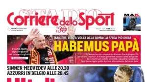 Il Corriere dello Sport apre: "L