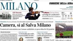 Il Corriere della Sera (Milano): "Microfoni e palloni: il coté tragicomico di Milan-Juve"