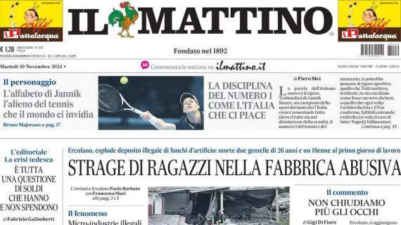 Il Mattino apre sul Napoli: "Conte vuole migliorare i numeri di Lukaku e Kvara"