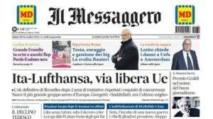 Il Messaggero: "Lotito chiede i danni a UEFA e Amsterdam. Roma, la svolta Ranieri"