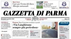 La Gazzetta di Parma in prima pagina: "Ansia per Bernabé: starà fuori un mese?"