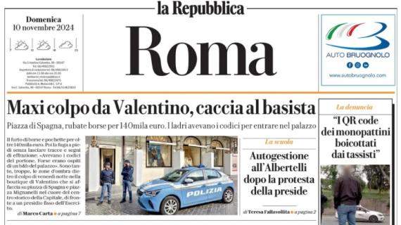 La Repubblica-Roma titola in prima pagina: "Col Bologna ultima chiamata per Juric"