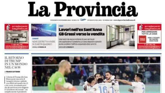 La Provincia apre sul pareggio del Como: "Beffa amara: il Genoa la riprende nel recupero"