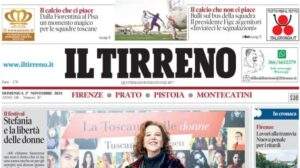 Il Tirreno in apertura sulle toscane in un buon momento: "Il calcio che ci piace"