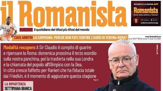 La prima pagina de Il Romanista ha il seguente titolo: "Sette giorni all