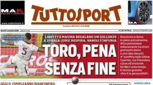 Tuttosport in apertura: "Juventus nel nome e nell