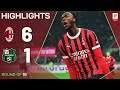 AC Milan vs Sassuolo 6:1