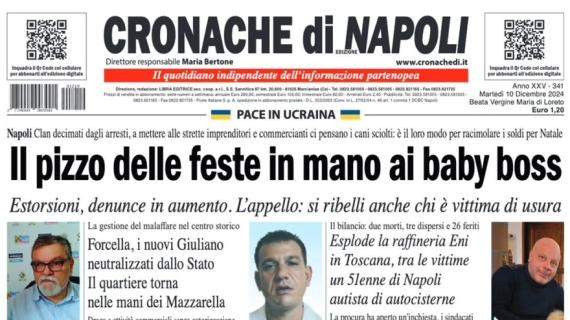 Cronache di Napoli: "Il Napoli segna poco: Conte alle prese con il caso Lukaku"