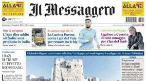 Il Messaggero: "La Lazio a Parma cerca i gol del Taty per restare tra le big"