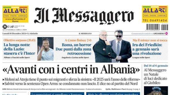 Il Messaggero: "Roma, un horror: due punti dalla zona retrocessione"