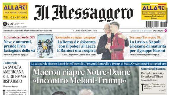 Il Messaggero: "La Roma si è sbloccata con il poker al Lecce. E Ranieri ora respira"