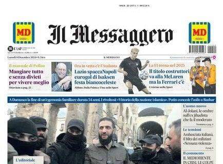 Il Messaggero apre sulla Lazio: "Festa biancoceleste, Isaksen spacca il Napoli"