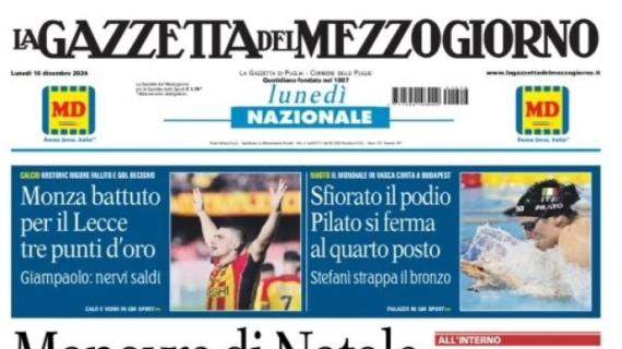 La Gazzetta del Mezzogiorno: "Monza battuto, per il Lecce tre punti d