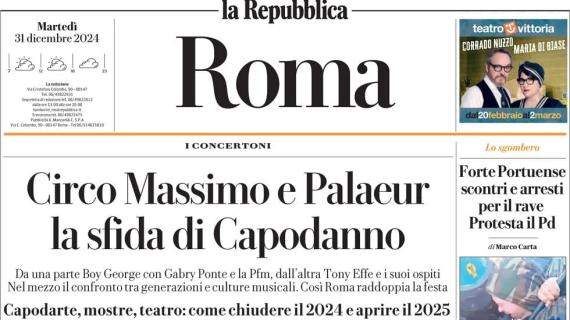 La Repubblica Roma: "Derby e poi mercato. Pellegrini e Castrovilli verso l