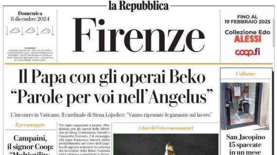 La Repubblica (ed. Firenze) in prima pagina: "Viola, arriva il Cagliari.