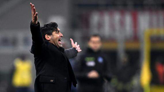 Giudice sportivo, due giornate di squalifica e 5000 euro di multa per Paulo Fonseca